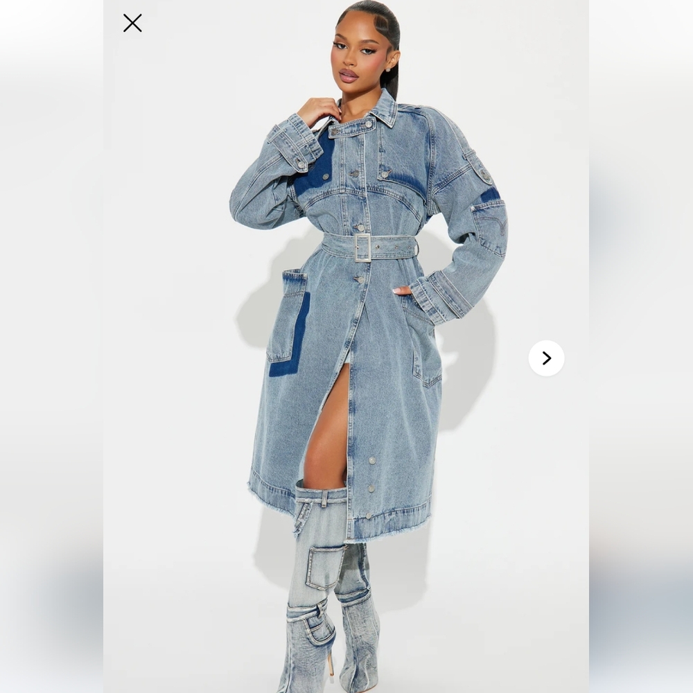 All Mixed Up Denim Trench